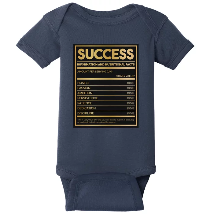 Success Nutritional Facts Baby Bodysuit