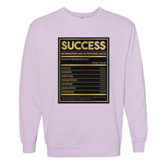 Success Nutritional Facts Garment-Dyed Sweatshirt