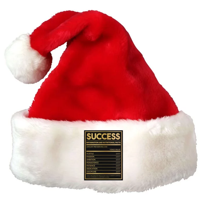 Success Nutritional Facts Premium Christmas Santa Hat