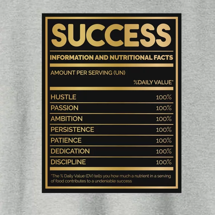 Success Nutritional Facts Women's Crop Top Tee