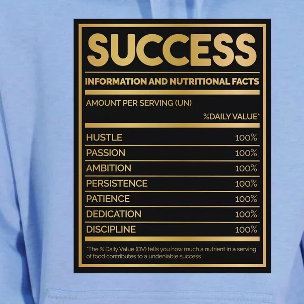 Success Nutritional Facts Unisex Surf Hoodie