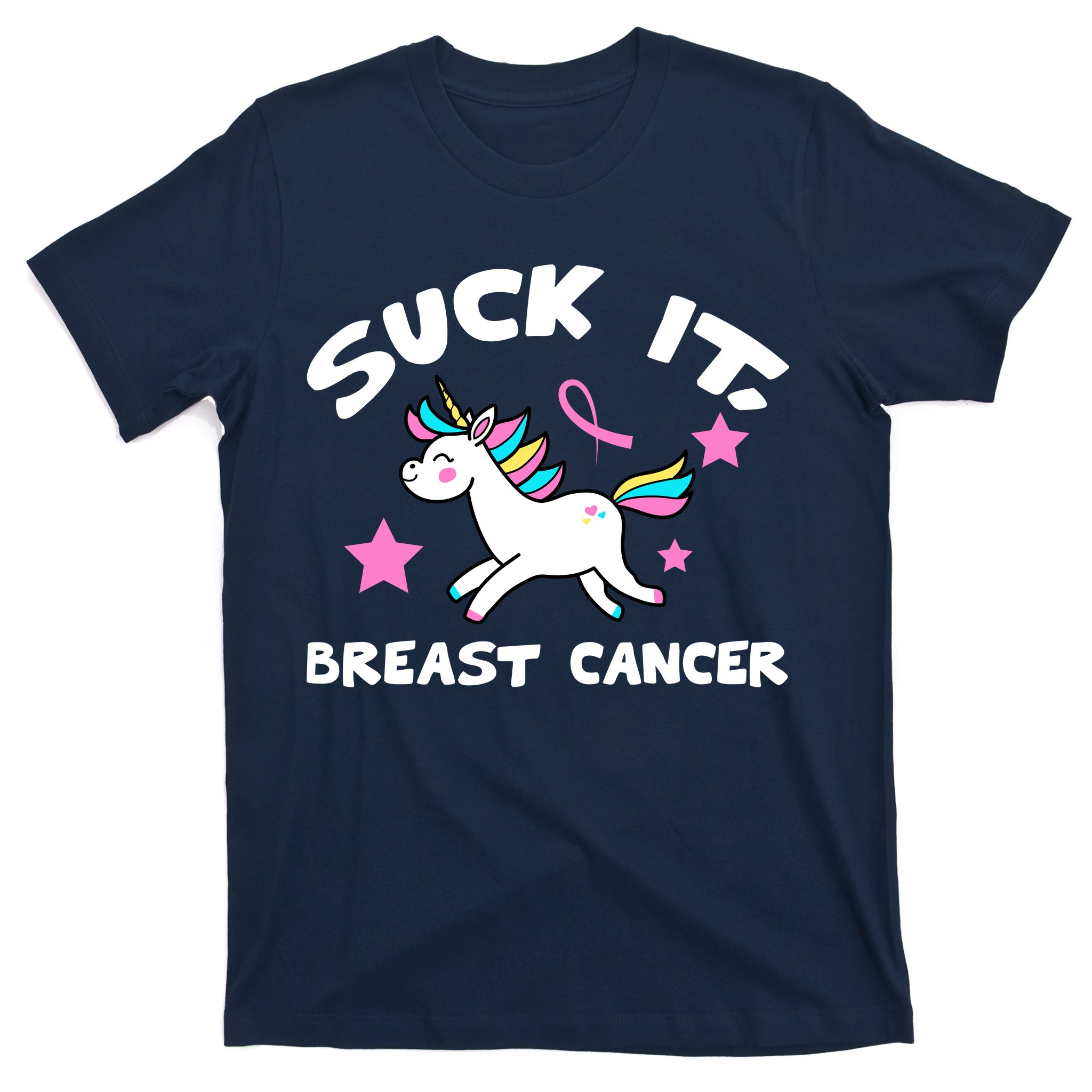 Suck It Breast Cancer unicorn T-Shirt | TeeShirtPalace