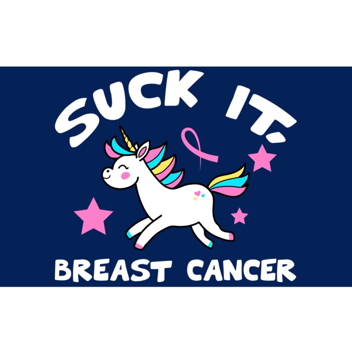 Suck It Breast Cancer unicorn Bumper Sticker