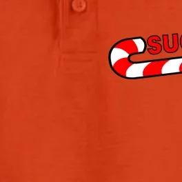 Suck It Candy Cane Dry Zone Grid Performance Polo