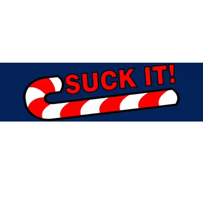 Suck It Candy Cane Bumper Sticker