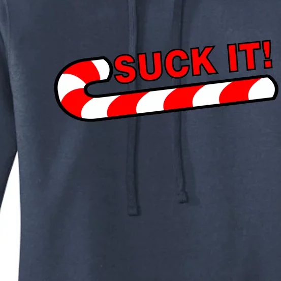 Suck It Candy Cane Women's Pullover Hoodie