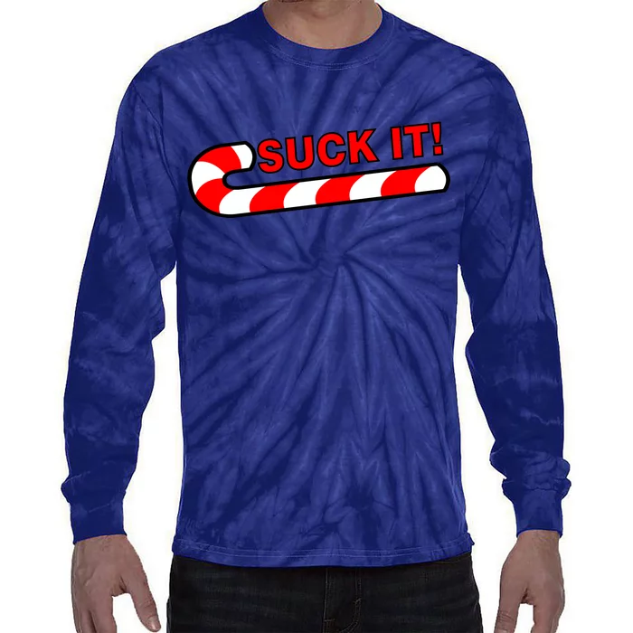 Suck It Candy Cane Tie-Dye Long Sleeve Shirt