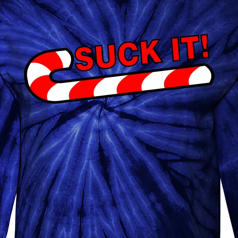 Suck It Candy Cane Tie-Dye Long Sleeve Shirt