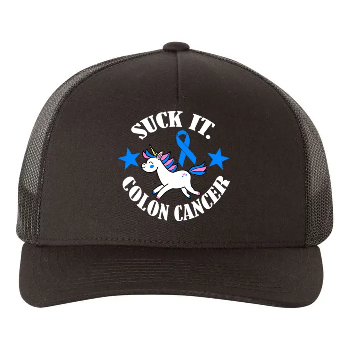 Suck It Colon Cancer Yupoong Adult 5-Panel Trucker Hat