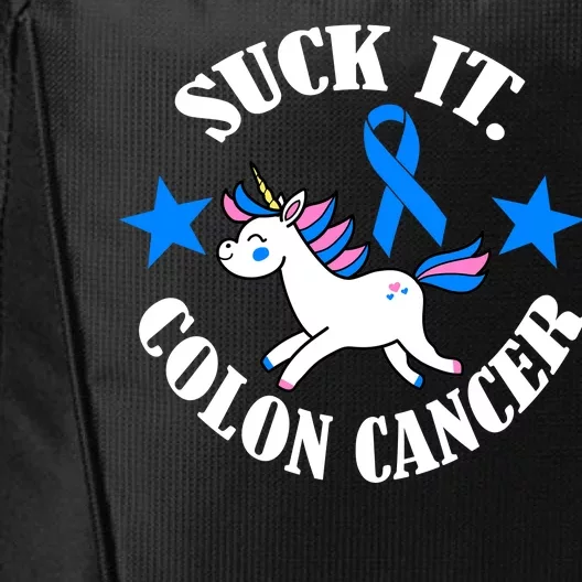 Suck It Colon Cancer City Backpack