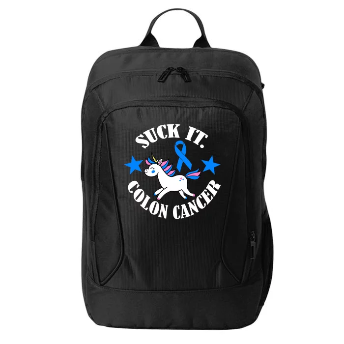 Suck It Colon Cancer City Backpack