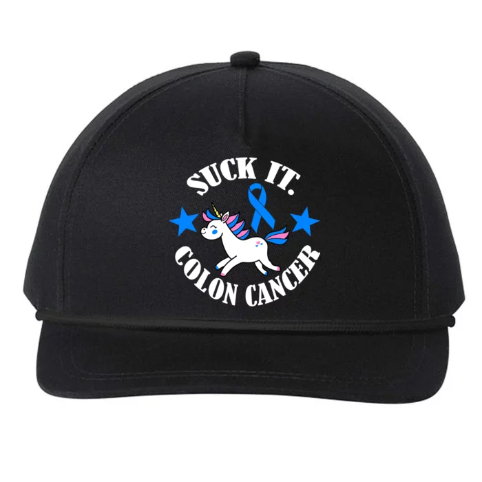 Suck It Colon Cancer Snapback Five-Panel Rope Hat