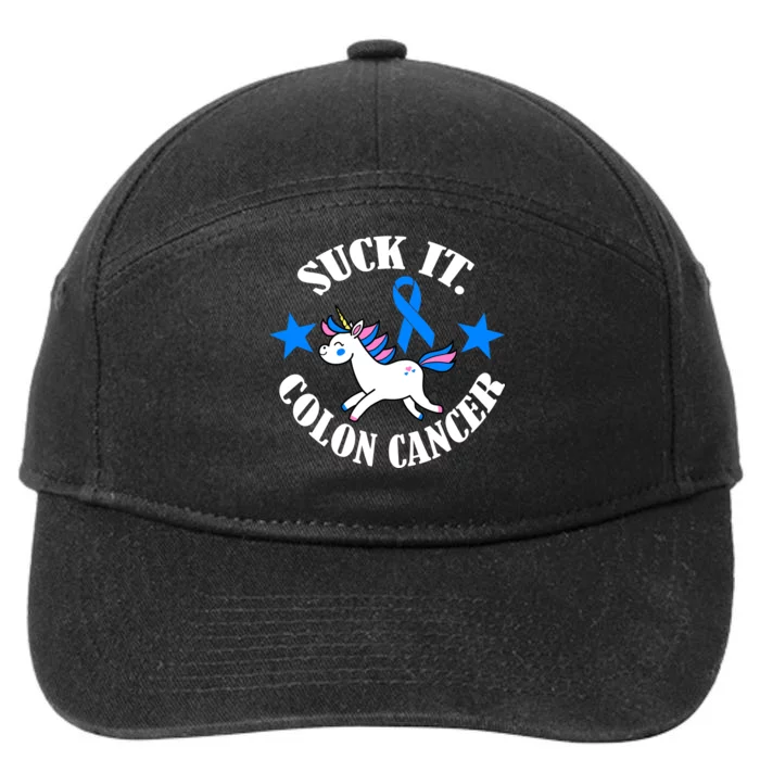 Suck It Colon Cancer 7-Panel Snapback Hat