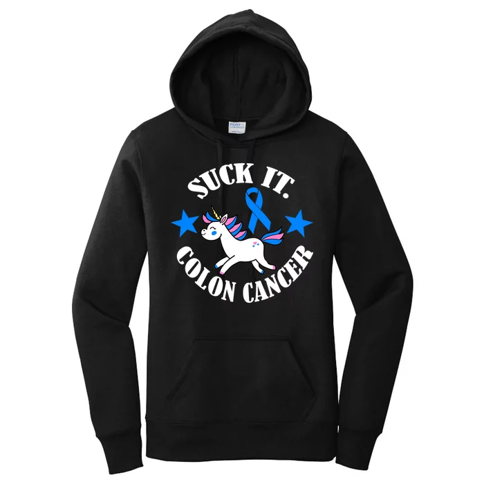 Suck It Colon Cancer Women's Pullover Hoodie