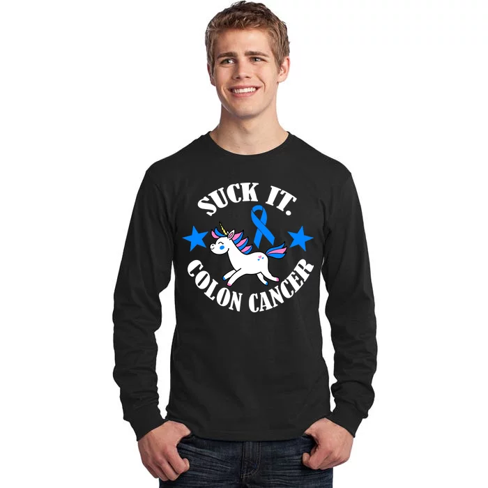 Suck It Colon Cancer Tall Long Sleeve T-Shirt