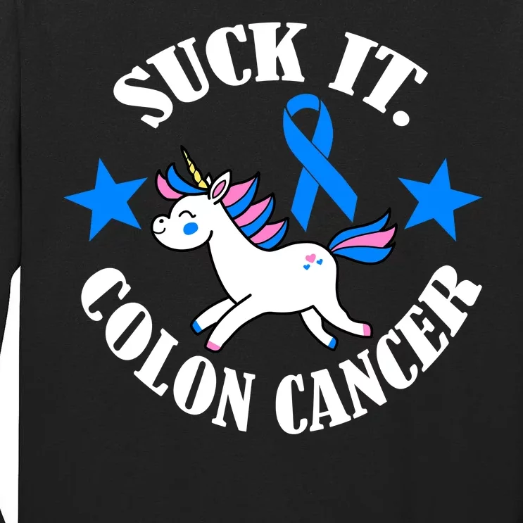 Suck It Colon Cancer Tall Long Sleeve T-Shirt