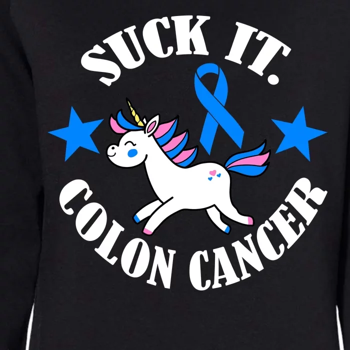 Suck It Colon Cancer Womens California Wash Sweatshirt