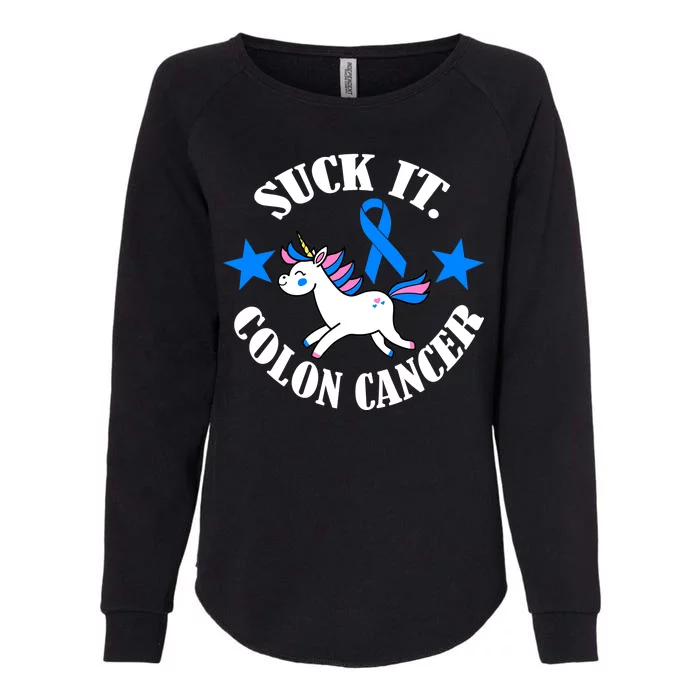 Suck It Colon Cancer Womens California Wash Sweatshirt