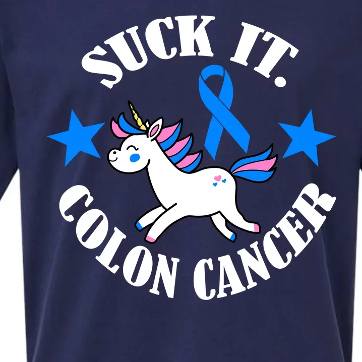 Suck It Colon Cancer Sueded Cloud Jersey T-Shirt