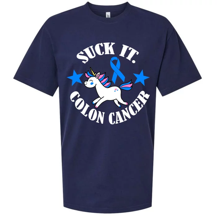 Suck It Colon Cancer Sueded Cloud Jersey T-Shirt