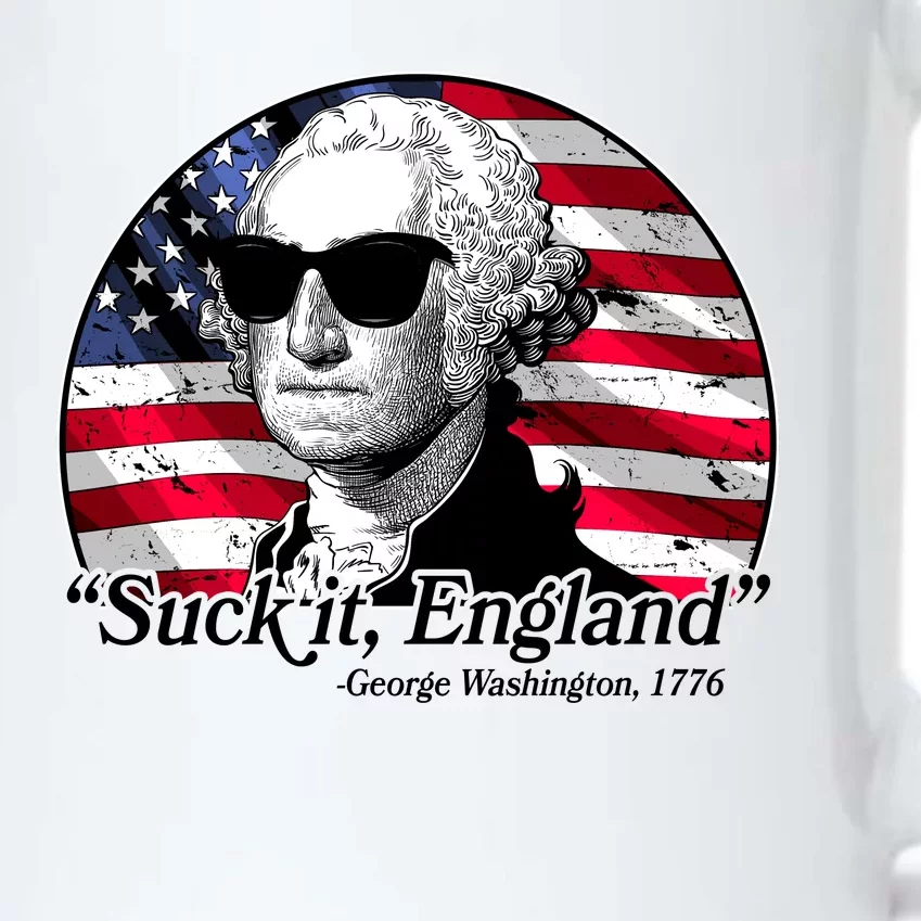 Suck It England George Washington 1776 Black Color Changing Mug