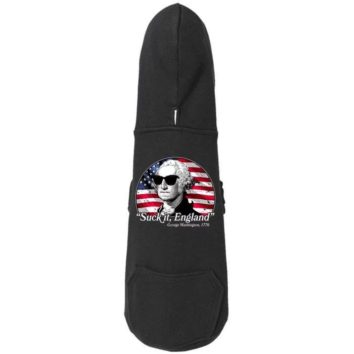 Suck It England George Washington 1776 Doggie 3-End Fleece Hoodie