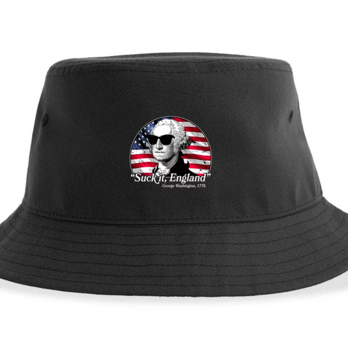 Suck It England George Washington 1776 Sustainable Bucket Hat