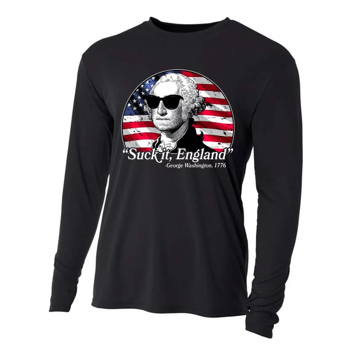 Suck It England George Washington 1776 Cooling Performance Long Sleeve Crew