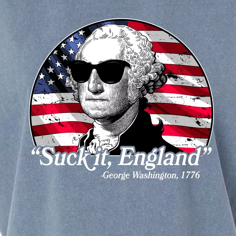 Suck It England George Washington 1776 Garment-Dyed Women's Muscle Tee