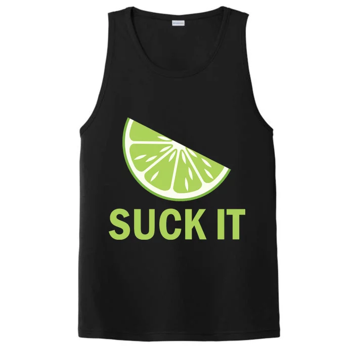 Suck It Funny Tequila Shot Performance Tank