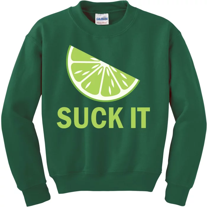 Suck It Funny Tequila Shot Kids Sweatshirt