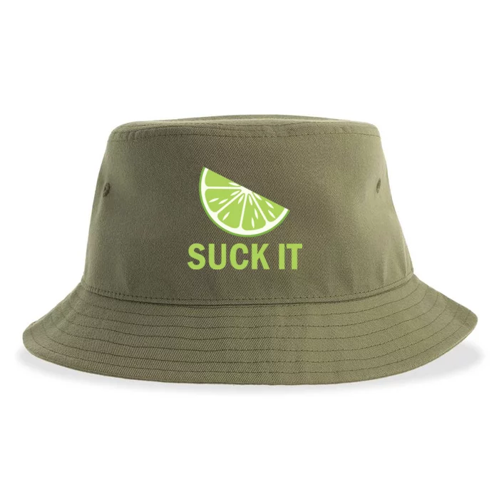 Suck It Funny Tequila Shot Sustainable Bucket Hat