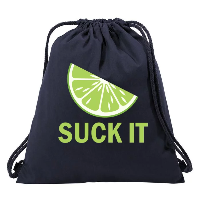 Suck It Funny Tequila Shot Drawstring Bag