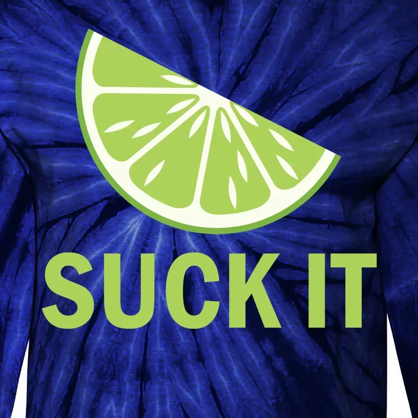 Suck It Funny Tequila Shot Tie-Dye Long Sleeve Shirt