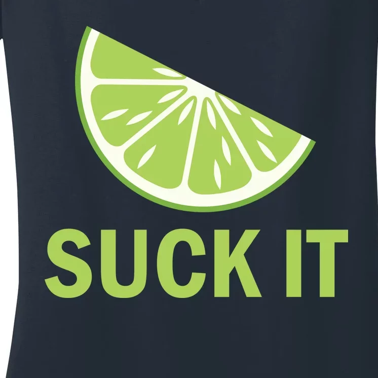 Suck It Funny Tequila Shot Women's V-Neck T-Shirt