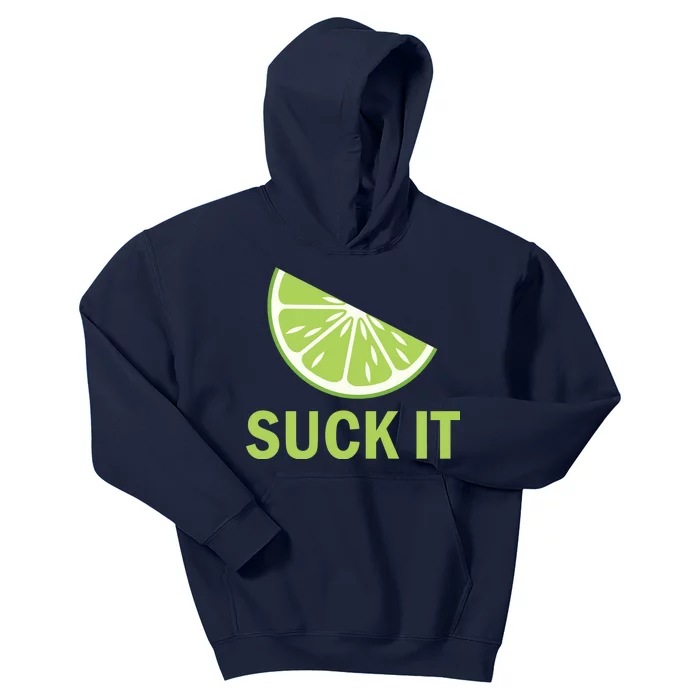 Suck It Funny Tequila Shot Kids Hoodie