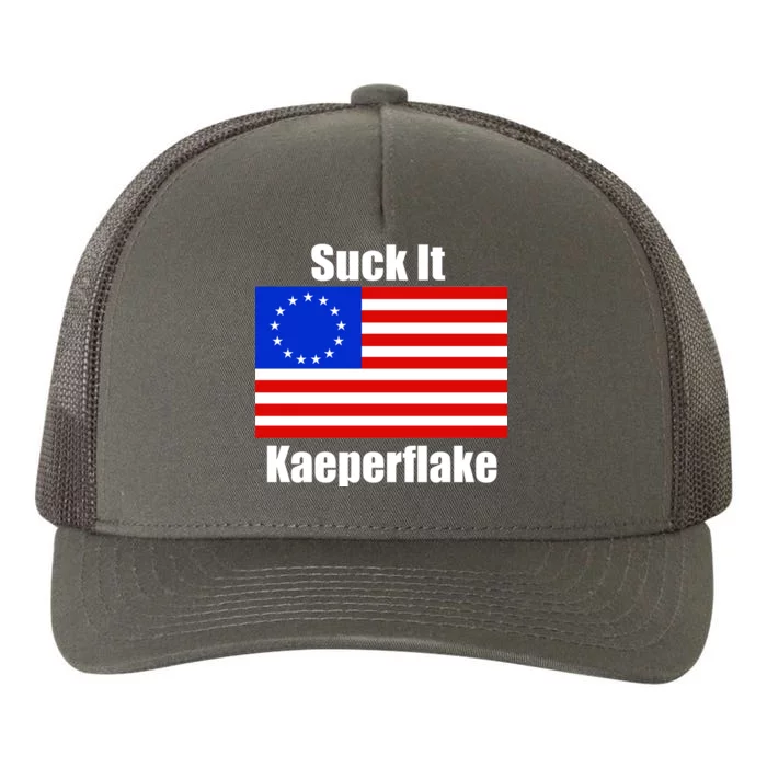 Suck It Kaeperflake Betsy Ross Flag Yupoong Adult 5-Panel Trucker Hat