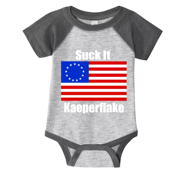 Suck It Kaeperflake Betsy Ross Flag Infant Baby Jersey Bodysuit