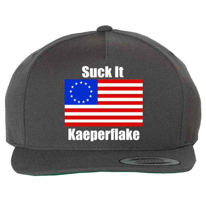 Suck It Kaeperflake Betsy Ross Flag Wool Snapback Cap