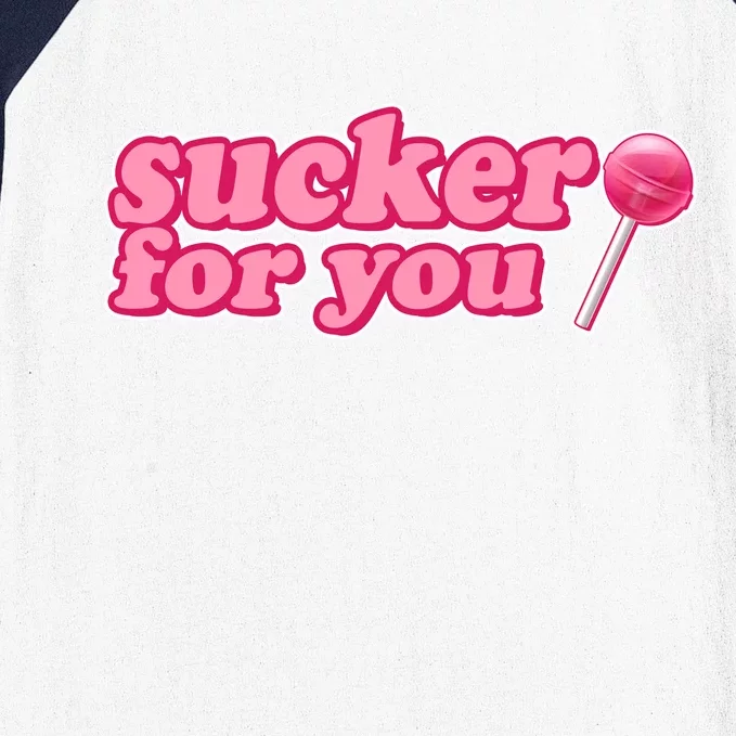 Sucker For You Lolipop Baseball Sleeve Shirt