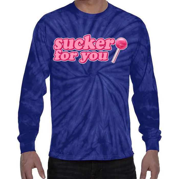 Sucker For You Lolipop Tie-Dye Long Sleeve Shirt