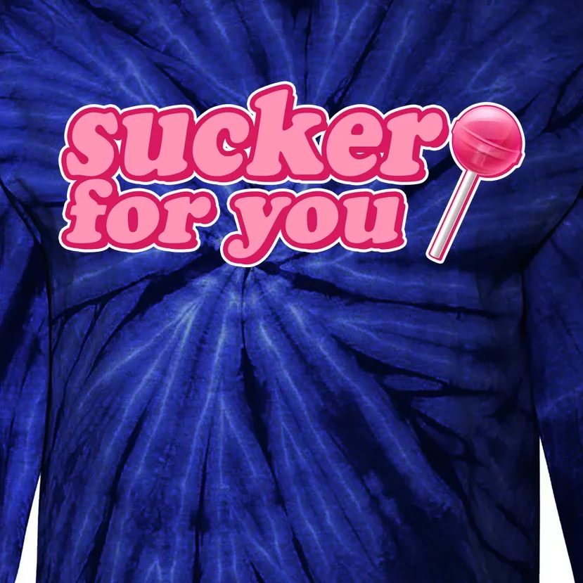 Sucker For You Lolipop Tie-Dye Long Sleeve Shirt