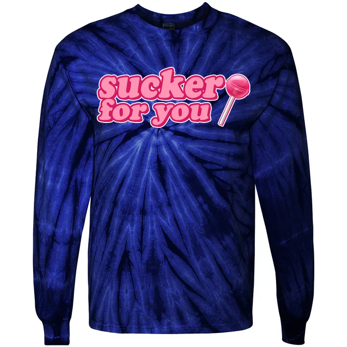 Sucker For You Lolipop Tie-Dye Long Sleeve Shirt