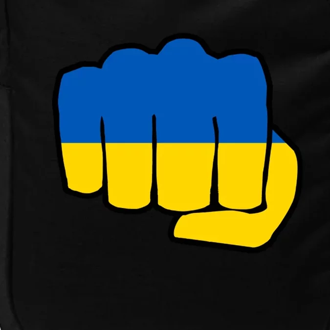 Support Ukraine Flag Fist Impact Tech Backpack