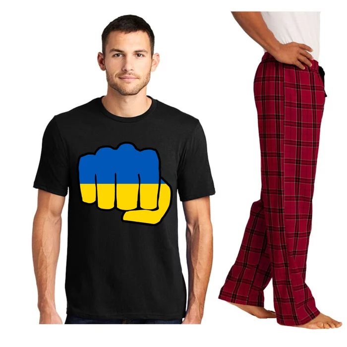 Support Ukraine Flag Fist Pajama Set