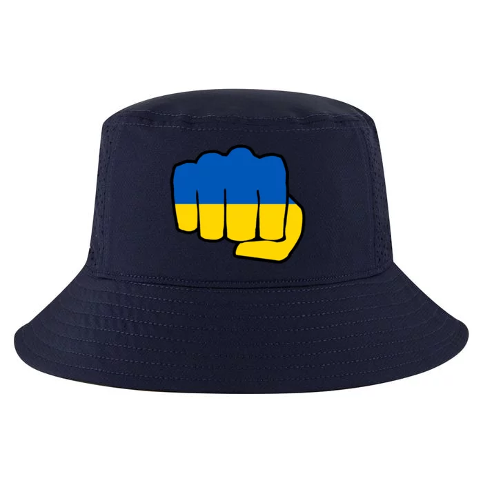 Support Ukraine Flag Fist Cool Comfort Performance Bucket Hat