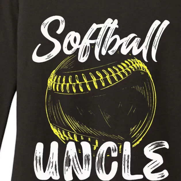 Softball Uncle For Men Family Matching Players Fathers Day Womens CVC Long Sleeve Shirt