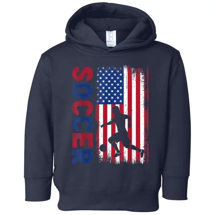 Soccer Usa Flag For Soccer Lover Man Woman Toddler Hoodie