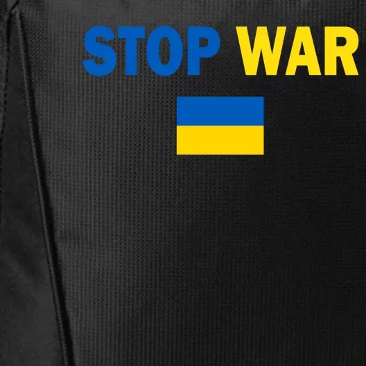 Support Ukraine Flag Stop War City Backpack