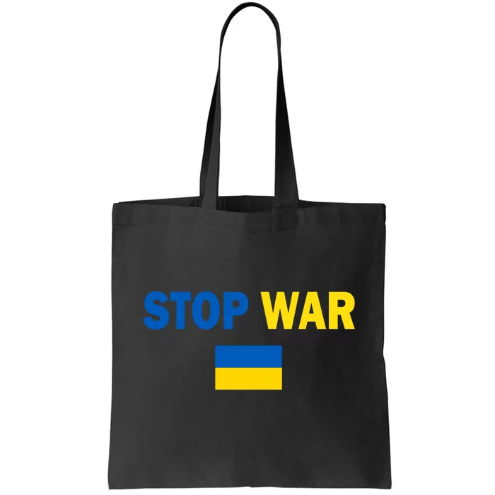 Support Ukraine Flag Stop War Tote Bag